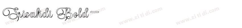 Srisakdi Bold字体转换